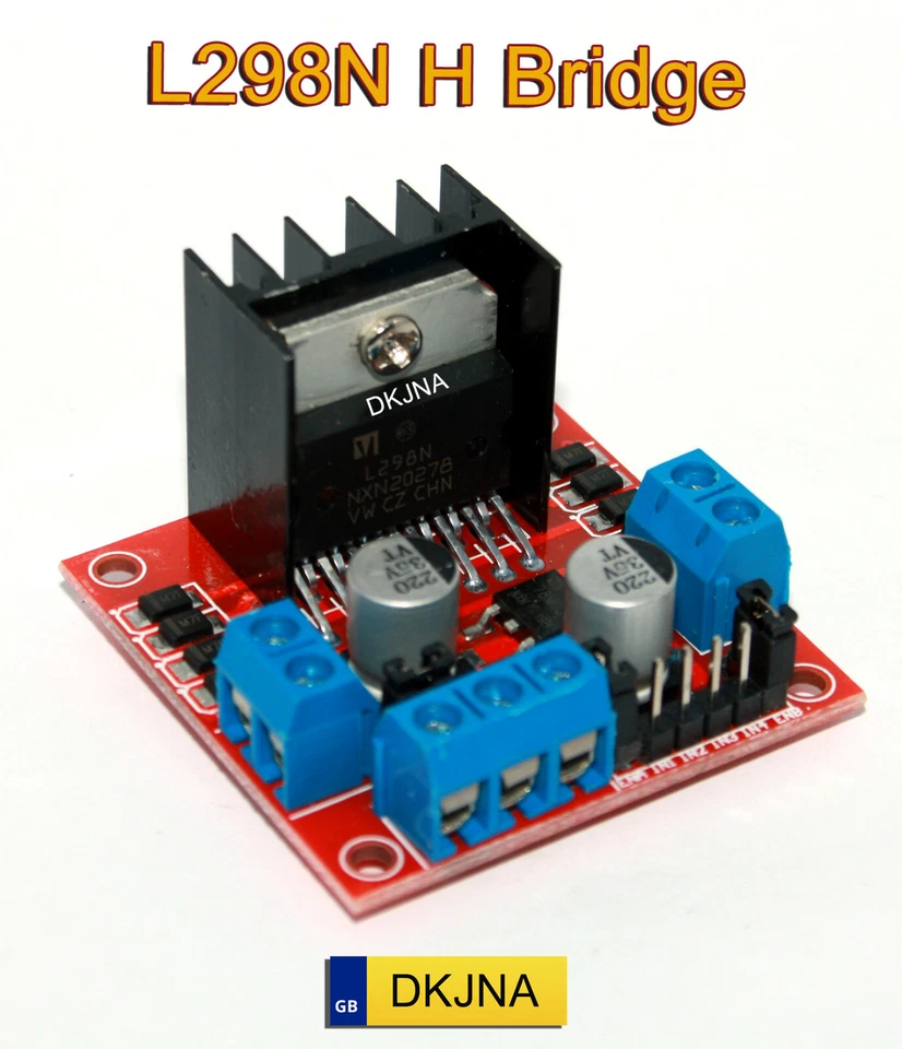 L298N Dual H Bridge DC Stepper Motor Driver Controller Board for Arduino ESP32 - Image 2 of 4