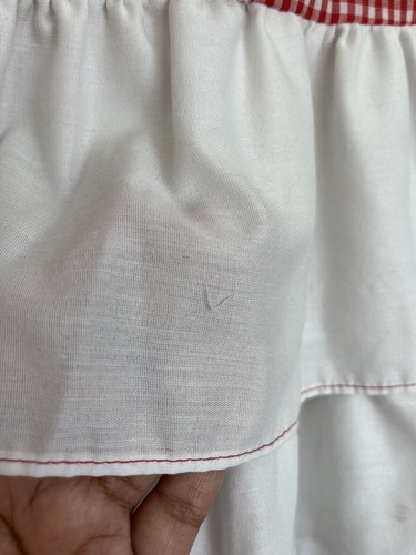 Vintage Celeste Originals Red and White gingham Dress Size 5 - Picture 11 of 13