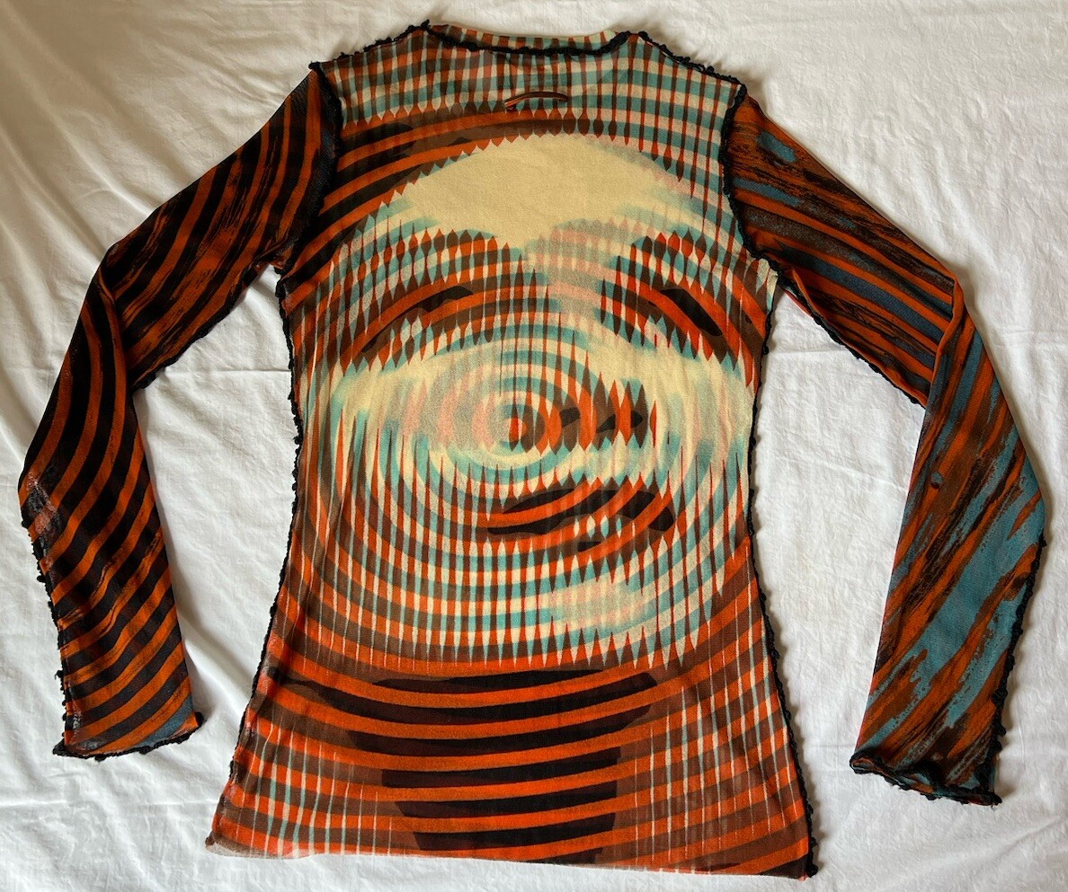 VTG Jean Paul Gaultier Marlene Dietrich Mesh Long Sleeve