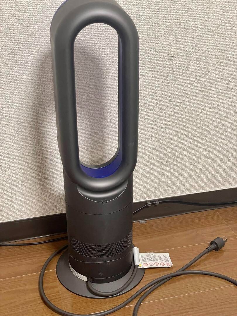 Dyson Hot Cool AM09 Ceramic Fan Heater Iron/Blue Remote Control Japan Used