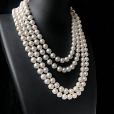 White Pearl Necklace Women Choker Fashion Jewelry Party Accessory Gifts Elegant