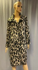 NEW CHICO'S 199 ANIMAL PRINT PLUSH COAT JACKET SZ 0 4/6