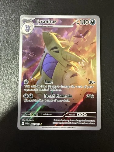 Tyranitar Scarlet & Violet Paldea Evolved 222/193 Ultra Rare Holo Full Art EN