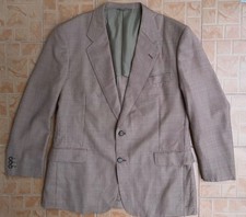 HENRY POOLE LONDON MERINO WOOL BROWN BLAZER J...