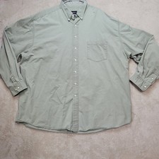 Eddie Bauer Button Down Shirt Long Sleeve Casual Work XXXL Tall FLAW
