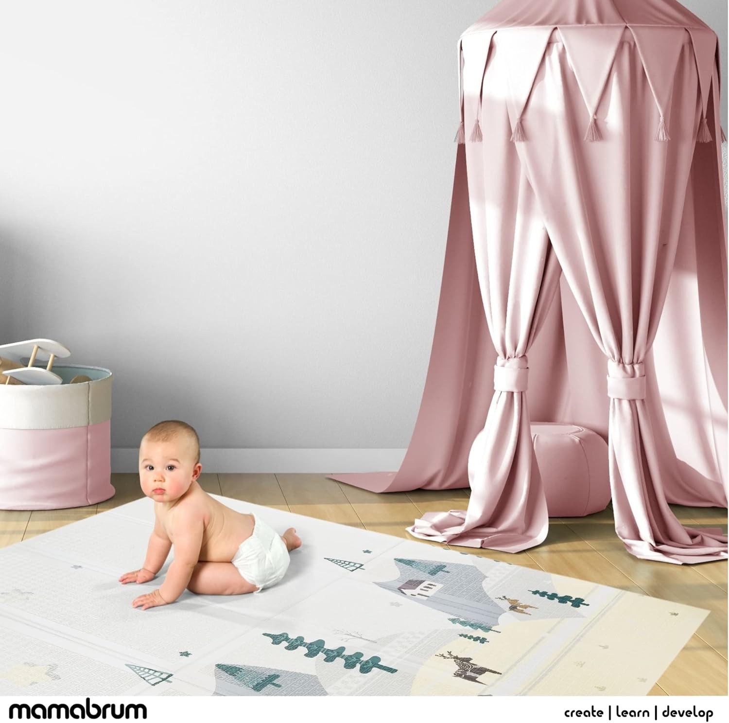Tapis de sol bébé imperméable et isolant en mousse XPE 200x180 cm - 2