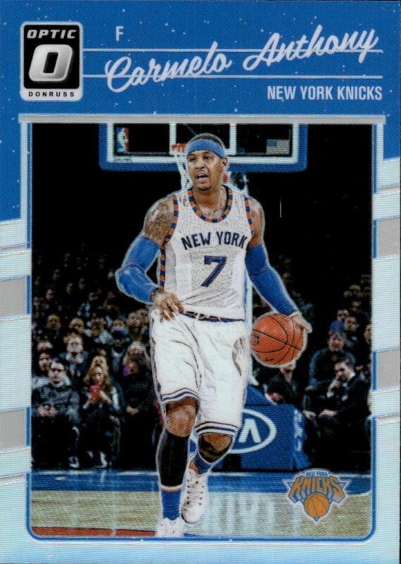 2016 DONRUSS OPTIC CARMELO ANTHONY 59 MINT HOLO BASKETBALL NEW YORK KNICKS
