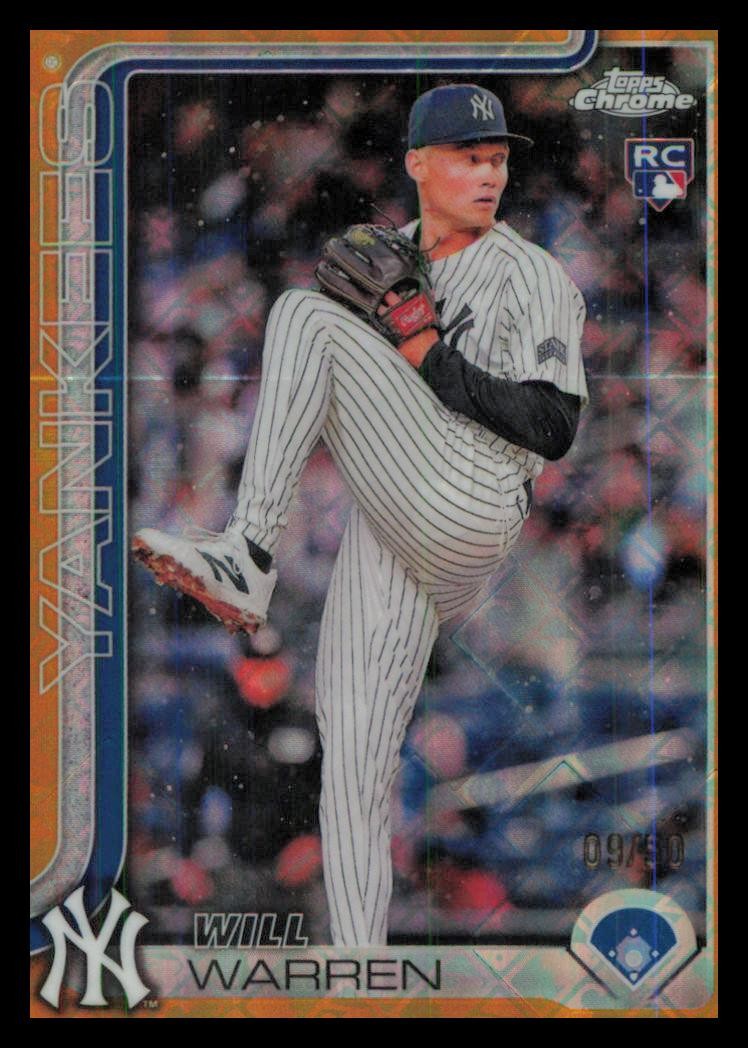 2025 Topps Chrome Logofractor Gold Refractors #81 Will Warren /50