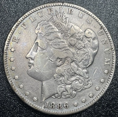 1886 S Morgan Silver Dollar $1 Better Grade Very Fine Details Scratches