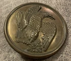 Civil War Era Federal Eagle Shoulder Belt Breast Plate Loops On Back Brass