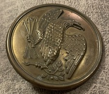 Civil War Era Federal Eagle Shoulder Belt Breast Plate Loops On Back Brass