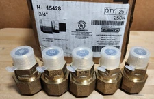 (Qty 5) Mueller H-15428 3/4" Straight Service Fitting     *PI