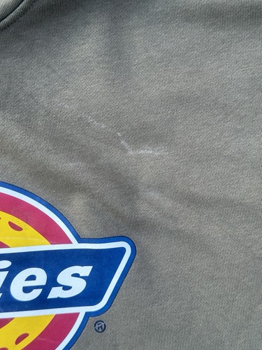 Dickies Hoodie Pullover Sweatshirt Adult Size Medium Olive Green Classic Logo - Picture 12 of 12