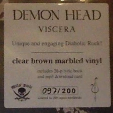 Demon Head – Viscera (Vinyl, 2021, Metal Blade Records)