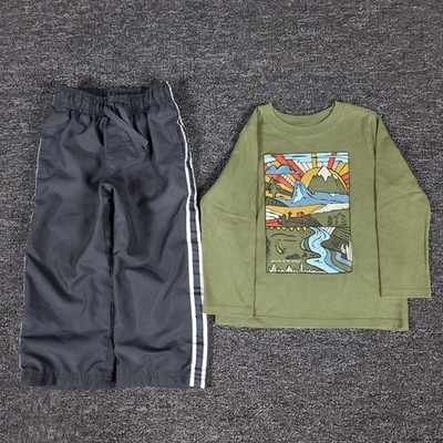 Boys Outfit 3T Jumping Beans Pants & Garanimals Shirt Two Piece School Play Set