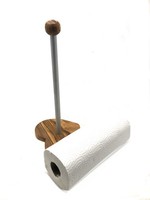 KüChenrollenhalter olivenholz – Herzfuß, Stabil & Dekorativ, Ca. 32 Cm