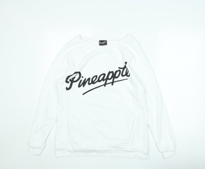 Pineapple by Debbie Moore Weiß XS Pullover Sweatshirt Damen