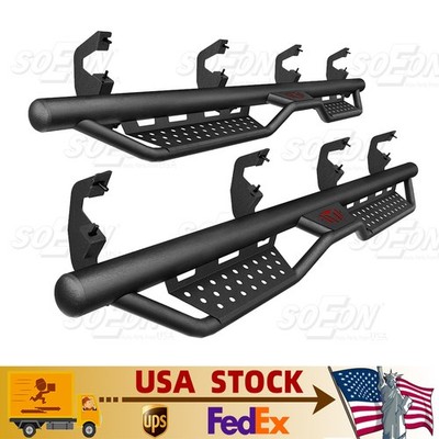 Running Boards Drop Side Steps Bars For 2019-2026 Silverado Sierra 1500 Crew Cab