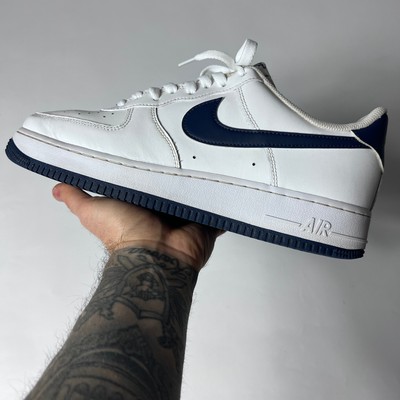 Nike Air Force 1 Low Midnight Navy 45 Sneaker weiß blau FJ4146-104