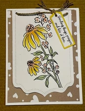 4 Stampin Up Sending hugs prayers love MIXED MEDIA FLORAL DAISY CARD KIT