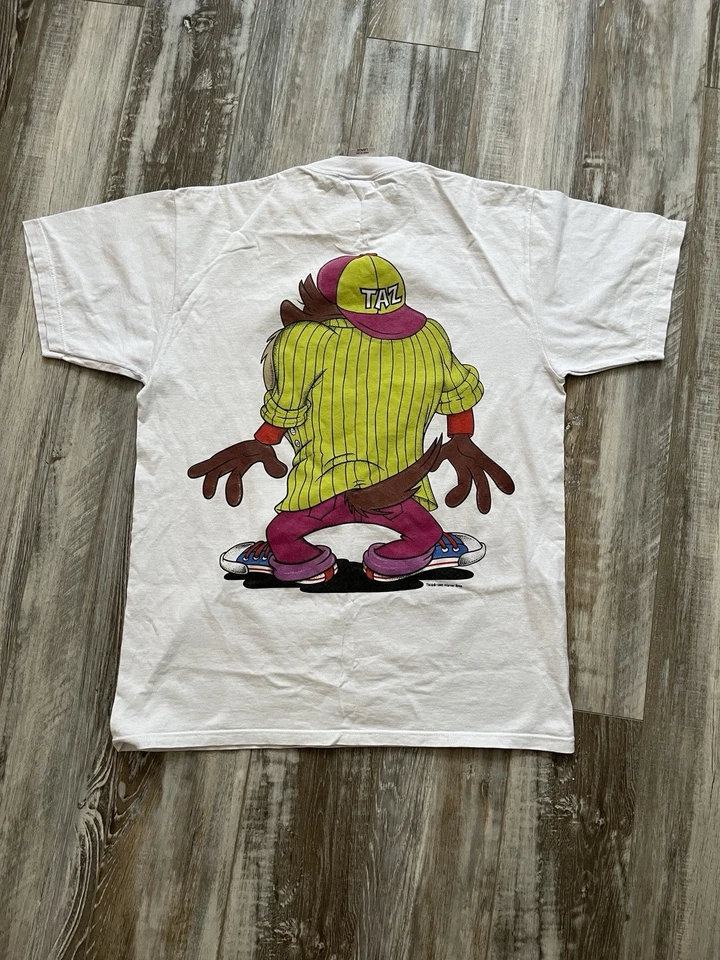 Camisa estampada Taz Looney Tunes 1996 vintage Foto 2 de 4