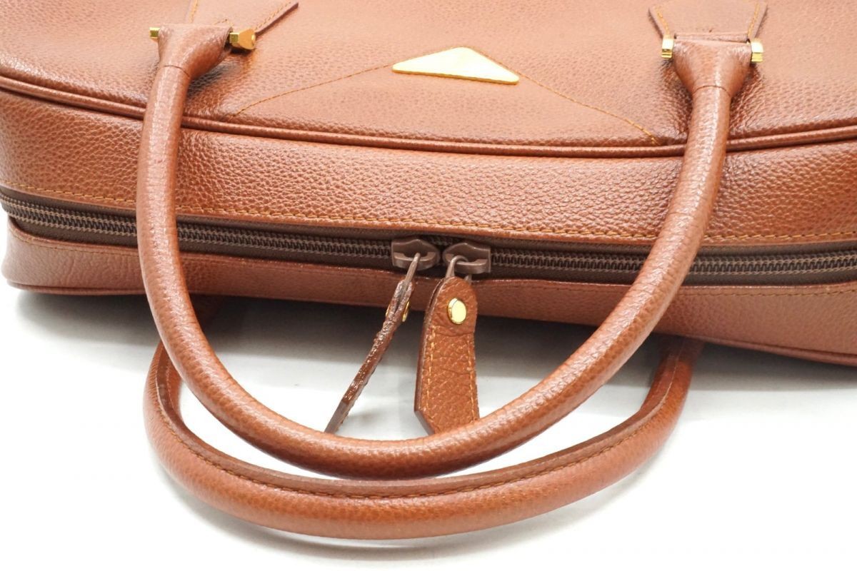 Borsa Yves Saint Laurent Vintage Mini Boston Pelle Marrone Logo YSL Usata