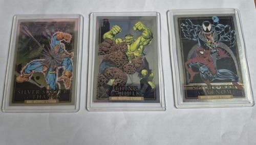2024 marvel masterpieces 92 platinum lot of 3 battle spectrums