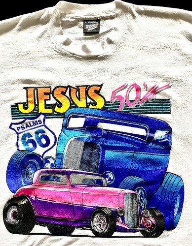 De colección ~ Camisa de Gira Jeff Fenholt ~ Estrellas de Pantalla Puntada Única ~ Jesús Salmos Años 50 66 - Imagen 2 de 7