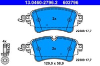 Bremsbelagsatz Scheibenbremse ATE 13.0460-2796.2 FüR Audi B9 A4 Q7 A5 F53 Q5 F5P
