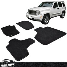 Fits 08-13 Jeep Liberty 4dr Sedan Oe Factory Car Floor Mats Front Rear Nylon 4pc