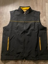Stryker Men's Vest Full Zip Pockets Polyester Black Yellow Size XL Brand New