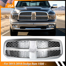 New Chrome Front Upper Grill Grille Tradesman Style For 2013-2018 Dodge Ram 1500 New Chrome Front Upper Grill Grille Tradesman Style For 2013-2018 Dodge Ram 1500
