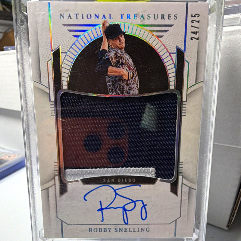 Panini 2024 National Treasures Baseball Robby Snelling Padres Auto Patch /25