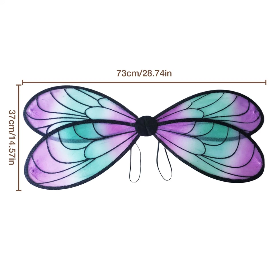 Disfraz de Cosplay Alas de Libélula Elástico Cómodo Reutilizable para Fiesta de Navidad Foto 2 de 4