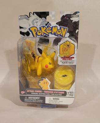 JAKKS Pacific Pokémon Pikachu Attack Figure 7pc w/ Base & Attack Disks 2011