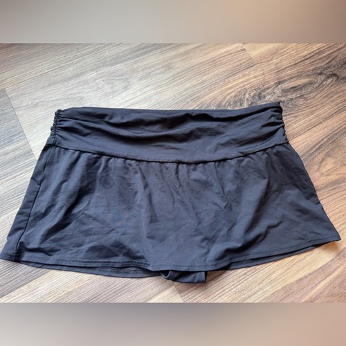 Lands End Badehose Rock Größe 14 schwarz Überziehen volle Abdeckung Stretch Pool - Bild 1 von 7