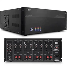 Pyle Home PT8000CH 8-Channel, 8,000-Watt Stereo/Mono Amp