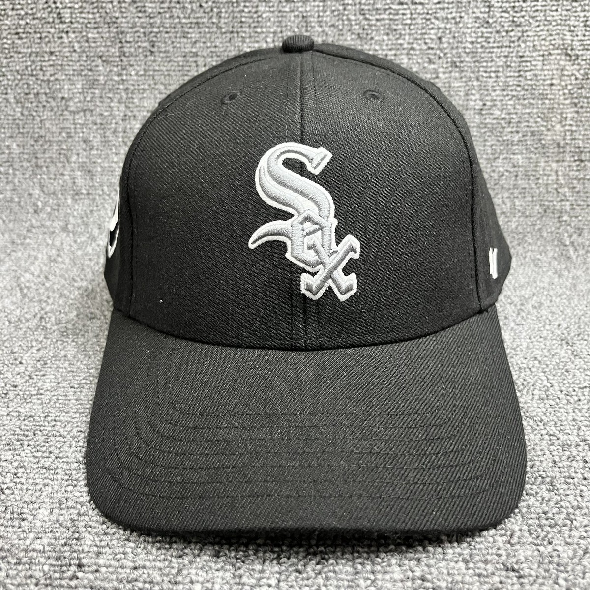 '47 Brand Chicago White Sox Black Snapback Cap Adjustable Hat