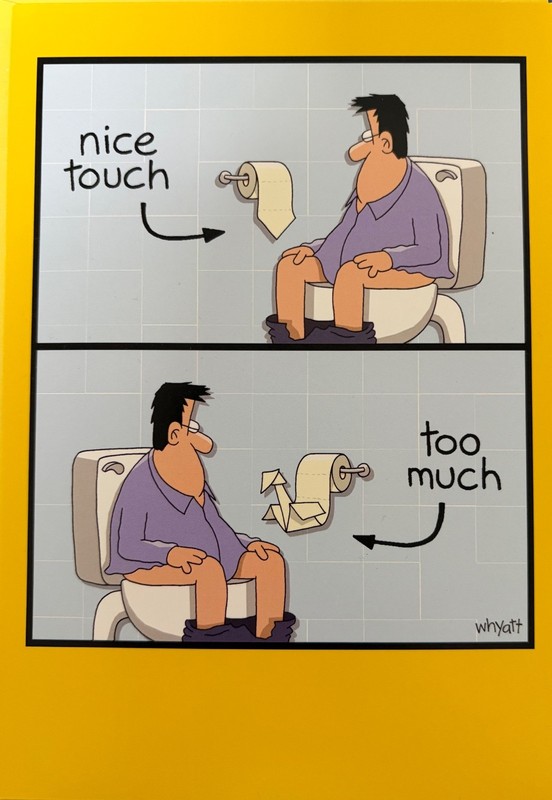 Happy Birthday Card - Bathroom Humor - Leanin' Tree - Dare to laugh Series