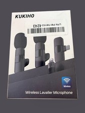 KUKIHO 2 Pack Wireless Lavalier Microphone for iPhone iPad and Android Phone,...