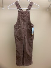 Girls XS Cat Jack Bibbed Overalls Chocolate Brown NEW