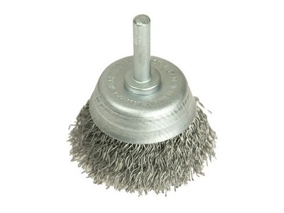 Lessmann - DIY Cup Brush with Shank 50mm, 0.35 Steel Wire