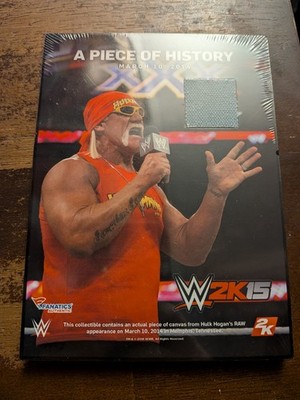 Hulk Hogan Ring Mat Canvas Commemorative Plaque Piece History WWE 2k15 Fanatics