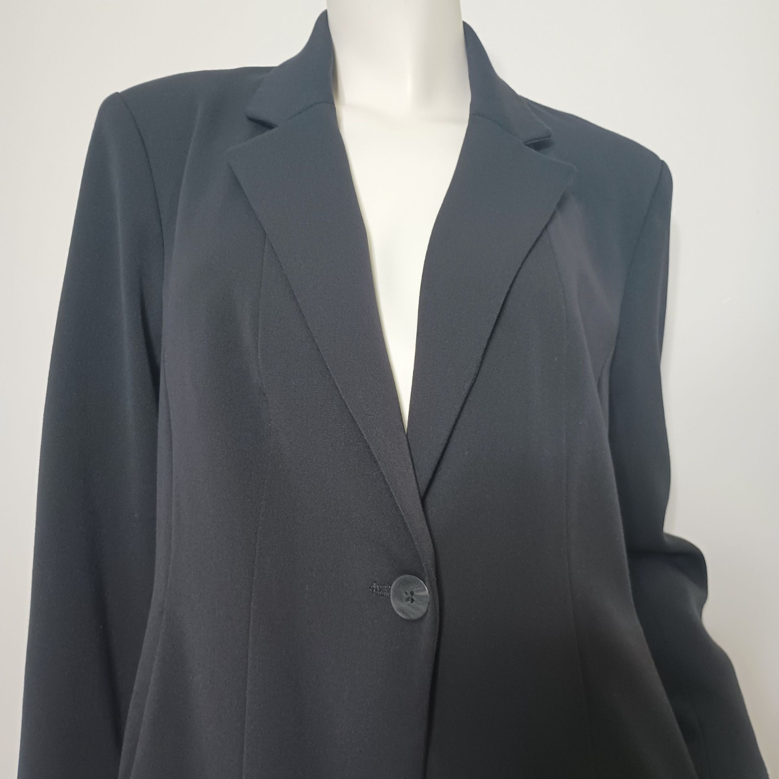 Rafaella Black Basic Jacket Size 14P Polyester Ra… - image 2