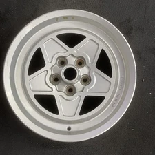 Ferrari 308 Silver OEM Wheel 15.35” 1982 Factory Original Rim 165TR390