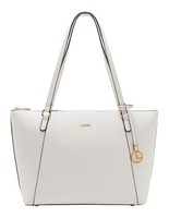 L.Credi Michaela Shopper Shopper Schultertasche Tasche White Weiß Neu
