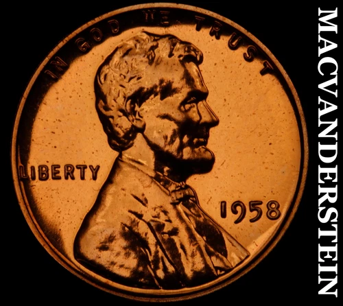 1958 Lincoln Wheat Cent- Choice Gem Proof Luster No Reserve #J3867