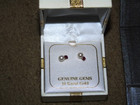 Lot STERLING SILVER 10k Gold Post Earrings Gold Filled Pendant Jewelry 3 Pieces — photo 4