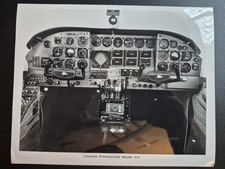 Pannello abitacolo Cessna modello pressurizzato 414 8x10 bianco e nero foto sarà...