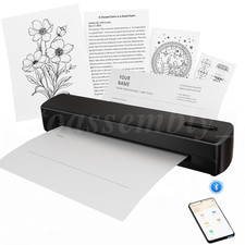 Thermal Printer Wireless Inkless Portable Printer Support Letter A4 LOT